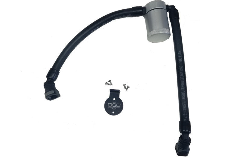J&L 05-10 Ford F-150 5.4L Driver Side Oil Separator 3.0 - Clear Anodized - Black Ops Auto Works
