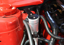 Load image into Gallery viewer, J&amp;L 05-10 Ford Mustang GT/Bullitt/Saleen Passenger Side Oil Separator 3.0 - Clear Anodized - Black Ops Auto Works