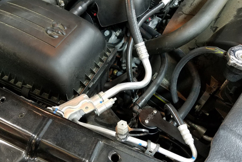 J&L 09-18 Ram 1500 5.7L Passenger Side Oil Separator 3.0 - Black Anodized - Black Ops Auto Works