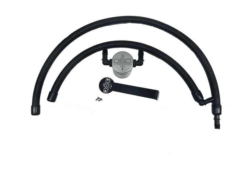J&L 09-18 Ram 1500 5.7L Passenger Side Oil Separator 3.0 - Clear Anodized - Black Ops Auto Works