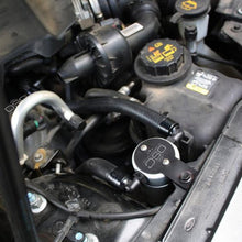Load image into Gallery viewer, J&amp;L 10-18 Ford Taurus Sho EcoBoost V6 Passenger Side Oil Separator 3.0 - Clear Anodized - Black Ops Auto Works
