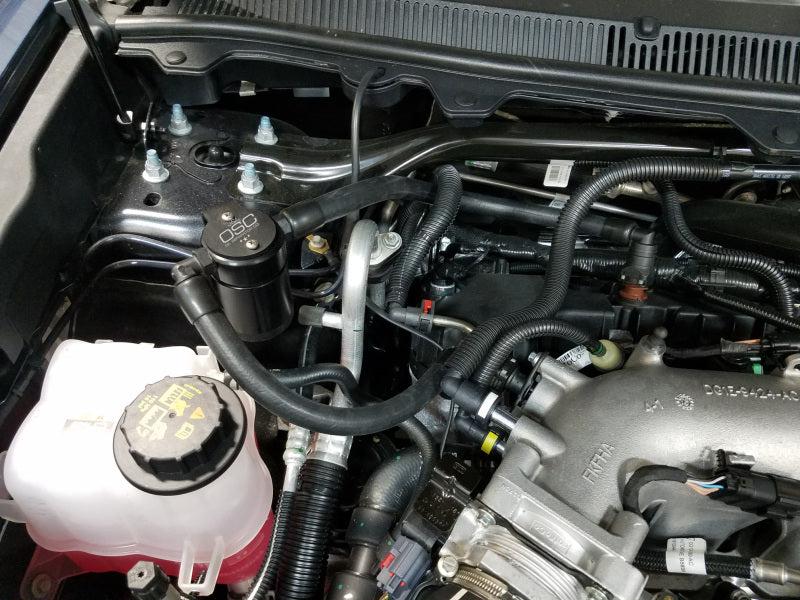 J&L 10-19 Ford Flex EcoBoost V6 Passenger Side Oil Separator 3.0 - Black Anodized - Black Ops Auto Works