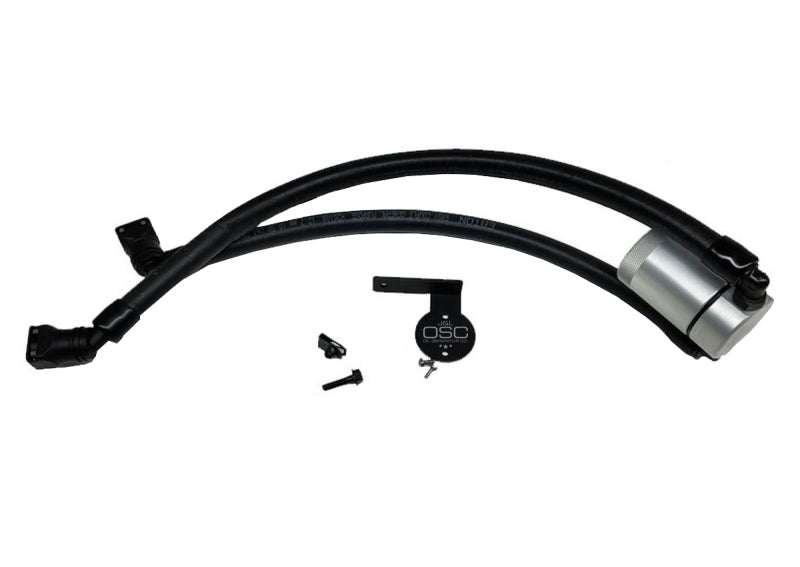 J&L 11-14 Ford F-150/Ford F-150 Raptor 6.2L Passenger Side Oil Separator 3.0 - Clear Anodized - Black Ops Auto Works