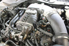 Load image into Gallery viewer, J&amp;L 11-17 Ford Mustang GT (w/Roush/VMP Supercharger) Driver Side Oil Separator 3.0 - Black Anodized - Black Ops Auto Works