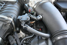 Load image into Gallery viewer, J&amp;L 11-17 Ford Mustang GT (w/Roush/VMP Supercharger) Driver Side Oil Separator 3.0 - Black Anodized - Black Ops Auto Works
