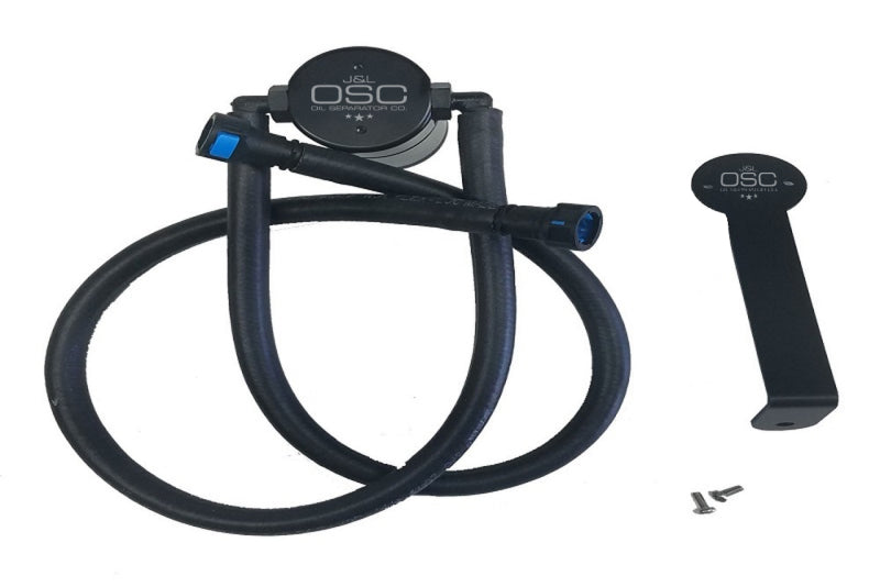 J&L 12-15 Chevrolet Camaro ZL1 6.2L Passenger Side Oil Separator 3.0 - Black Anodized - Black Ops Auto Works