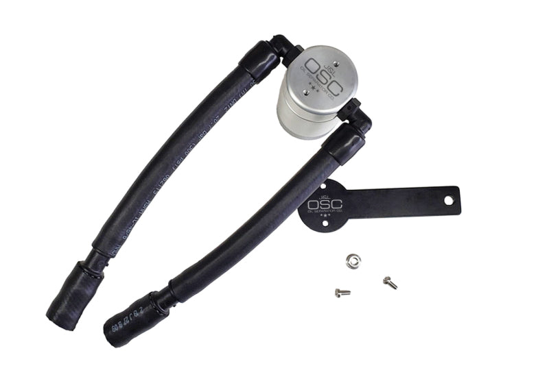J&L 13-19 Ford Fusion 1.5L EcoBoost Oil Separator 3.0 Passenger Side - Clear Anodized - Black Ops Auto Works