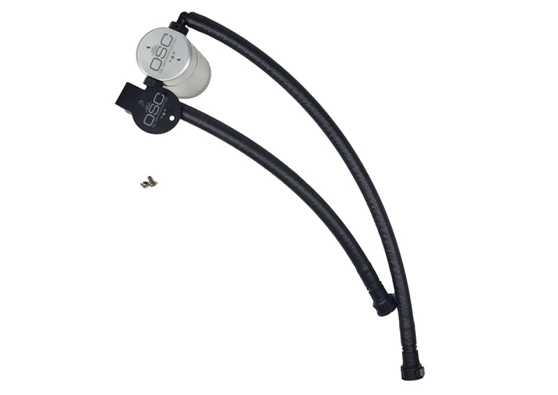 J&L 14-19 Chevrolet Corvette LT1 6.2L Driver Side Oil Separator 3.0 - Clear Anodized - Black Ops Auto Works
