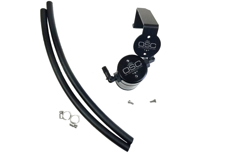 J&L 16-17 Chevrolet SS 6.2L Passenger Side Oil Separator 3.0 - Black Anodized - Black Ops Auto Works