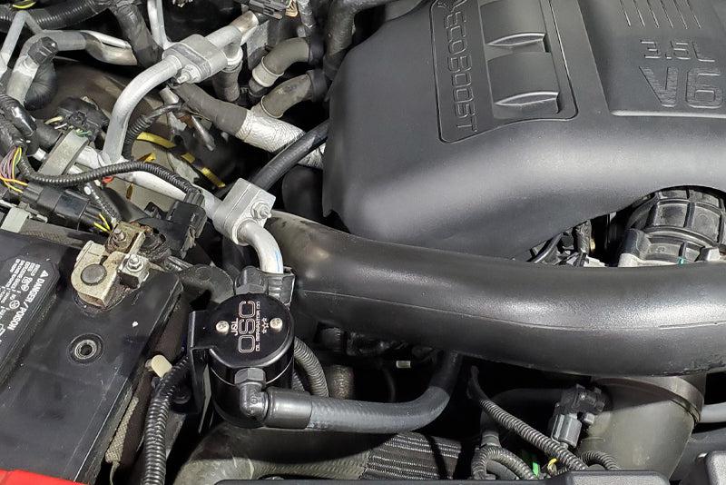 J&L 2015-2017 Ford Expedition 3.5L EcoBoost Oil Separator 3.0 - Black Anodized - Black Ops Auto Works