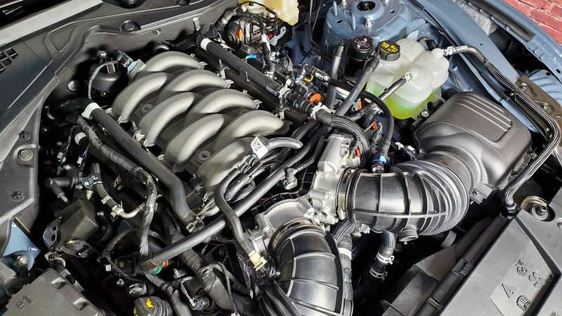 J&L 2024 Ford Mustang 5.0L Oil Separator 3.0 PCV Side - Black Anodized-Oil Separators-J&L-887753831743-
