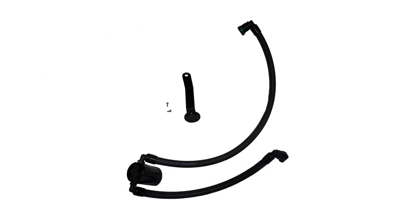 J&L 2024 Ford Mustang 5.0L Oil Separator 3.0 PCV Side - Black Anodized-Oil Separators-J&L-887753831743-