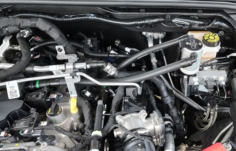 J&L 2025 Ford Bronco 2.3L/ 23-25 Ford Ranger 2.3L Separator 3.0 PCV Side - Clear Anodized J&L JLT3059P-C