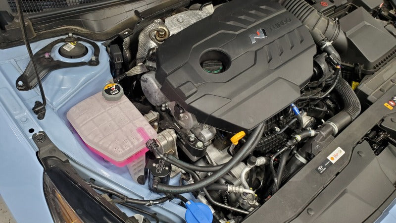 J&L 23-23 Hyundai Elantra N 2.0L Oil Separator 3.0 Passenger Side - Black Anodized - Black Ops Auto Works