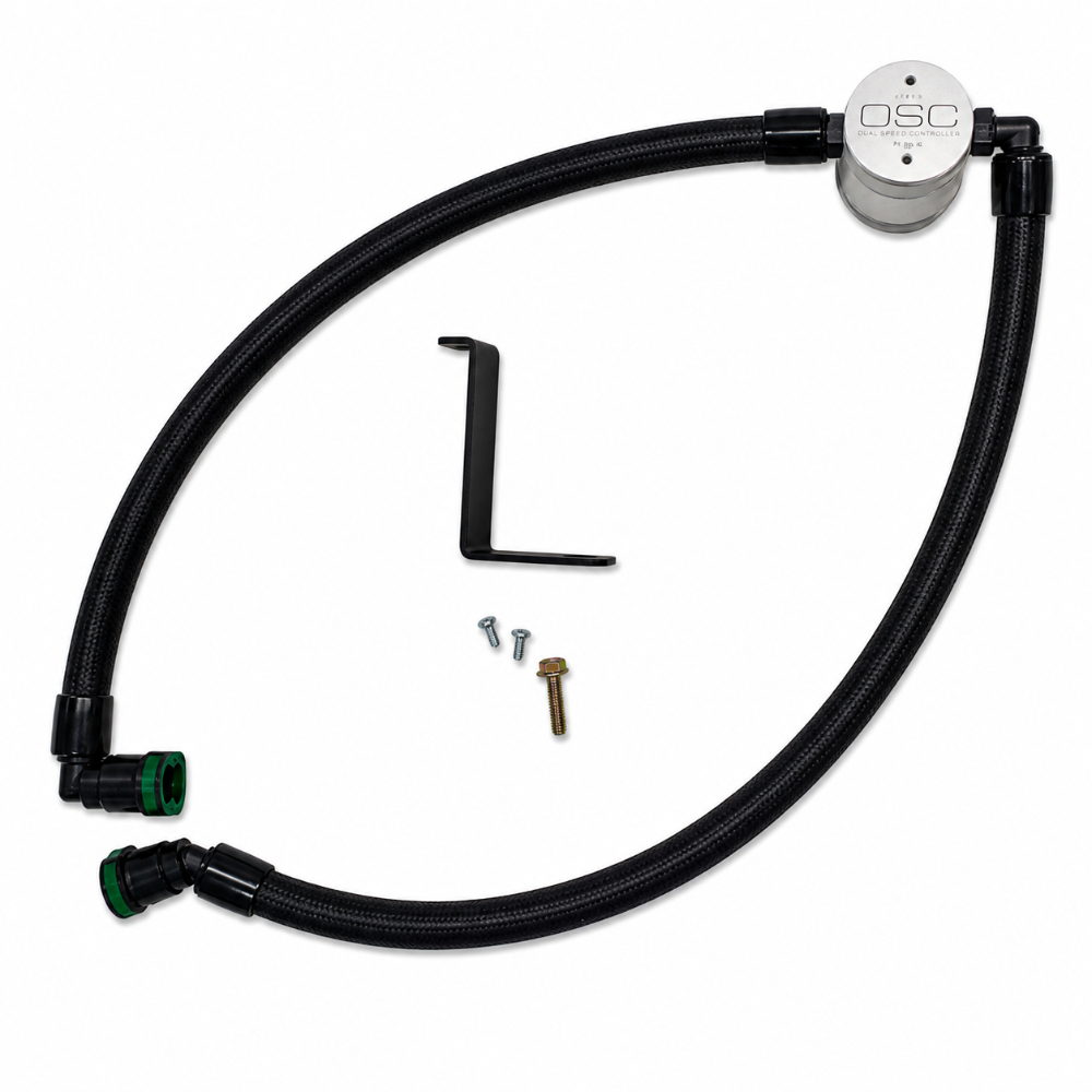 J&L J&L 24-26 Ford Mustang EcoBoost Driver Side Oil Separator 3.0 - Clear Anodized