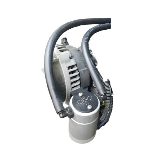 J&L 97-13 Chevy/GM Truck/SUV 4.8L/5.3L/6.0L/6.2L Driver Side Oil Separator 3.0 - Clear Anodized - Black Ops Auto Works