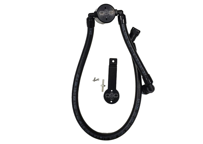 J&L Oil Separator 3.0 Passenger Side 2011-14 Mustang GT/12-13 Boss 302 Remote Mount - Black Anodized - Black Ops Auto Works