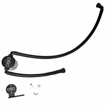 Load image into Gallery viewer, J&amp;L Oil Separator 3.0 passenger side black anodized view