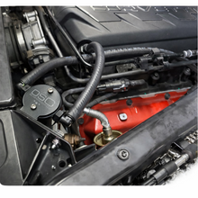 Load image into Gallery viewer, J&amp;L Oil Separator installed on Corvette C8 passenger side