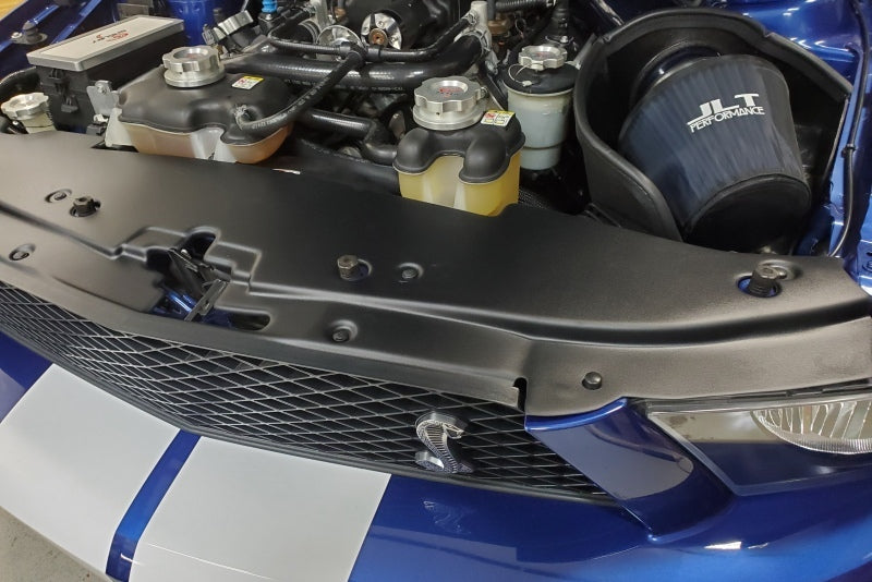 JLT 07-09 Ford Mustang GT500 Black Textured Full Length Radiator Support Cover - Black Ops Auto Works