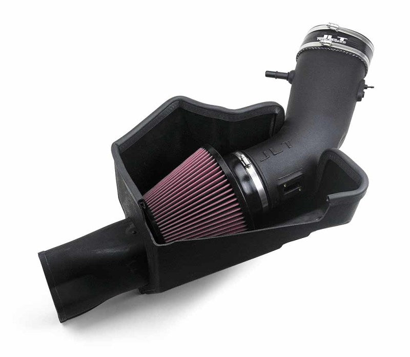 JLT 15-17 Ford Mustang GT (w/Roush/VMP Supercharger) Blk Tex CAI Kit w/Red Filter - Tune Req - Black Ops Auto Works
