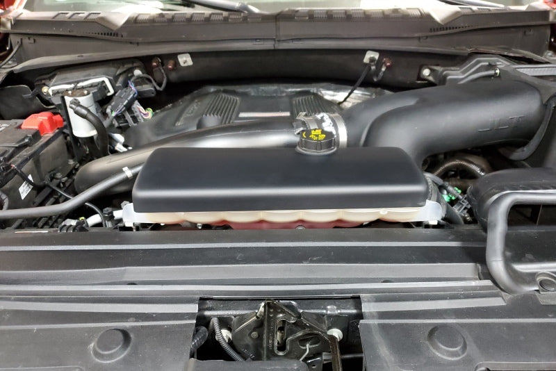 JLT 15-19 Ford F-150/Raptor Black Textured Coolant Tank Cover - Black Ops Auto Works