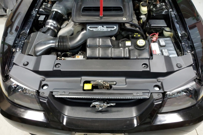 JLT 99-04 Ford Mustang Black Textured Radiator Support Cover - Black Ops Auto Works