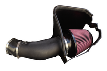 Load image into Gallery viewer, JLT CAI-TH-18 black textured cold air intake with red filter for Jeep Trackhawk full system
