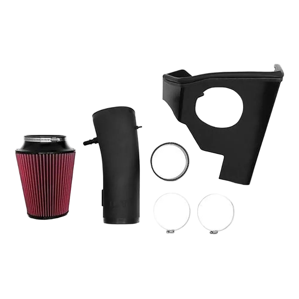 JLT 10-14 Ford Mustang GT500 Black Textured Big Air Intake Kit w/Red Filter - Tune Req - JLT CAIP-GT500-10