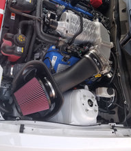 Load image into Gallery viewer, JLT 10-14 Ford Mustang GT500 Black Textured Big Air Intake Kit w/Red Filter - Tune Req - JLT CAIP-GT500-10