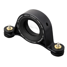 Load image into Gallery viewer, Close-up of JXB 2-piece billet carrier clamp design with bushings
