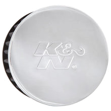 Load image into Gallery viewer, K&amp;N 1.5in Flange ID x 3in OD x 2.5in H Chrome Finish Rubber Base Crankcase Vent Filter - K&amp;N Engineering KNN62-1460