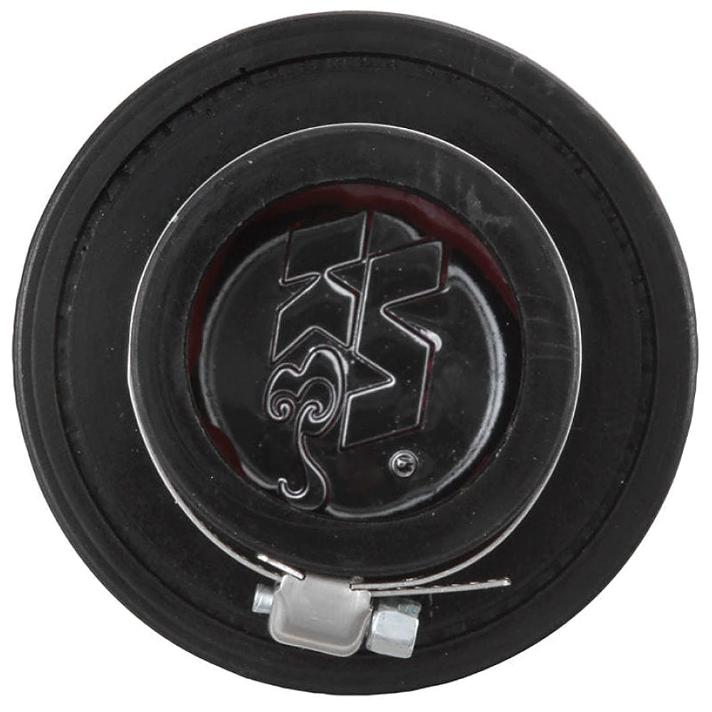 K&N 1.5in Flange ID x 3in OD x 2.5in H Chrome Finish Rubber Base Crankcase Vent Filter - K&N Engineering KNN62-1460