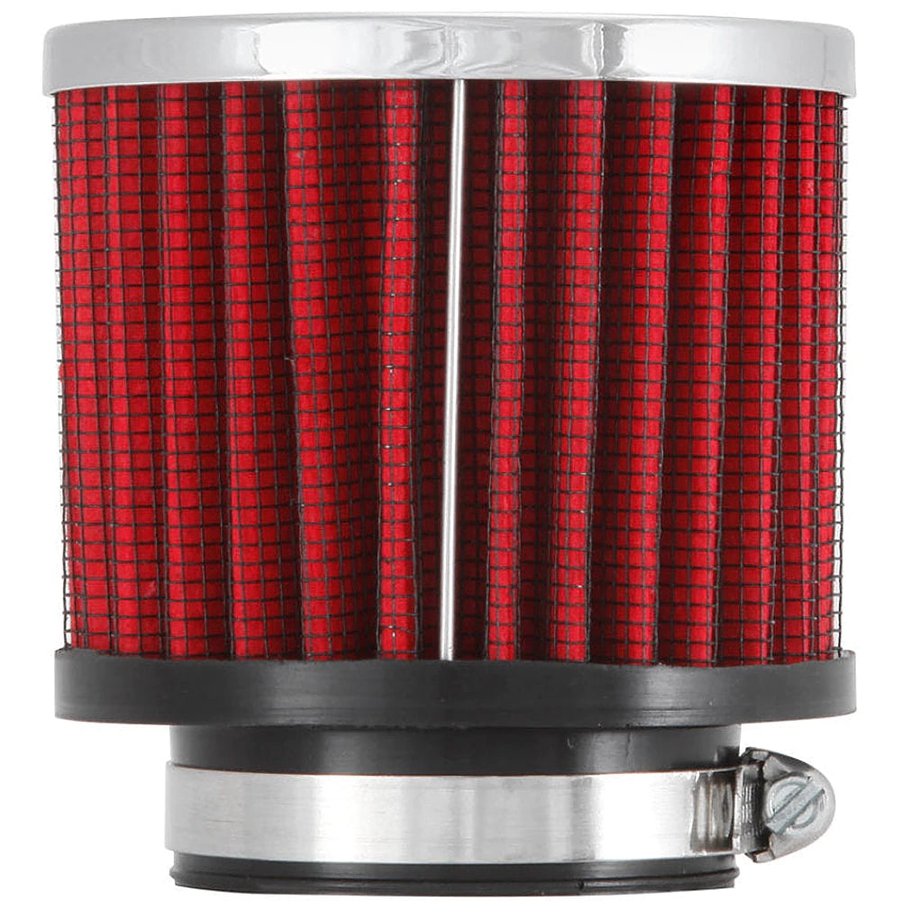 K&N 1.75in Flange ID x 3in OD x 2.5in H Chrome Finish Rubber Base Crankcase Vent Filter - K&N Engineering KNN62-1480