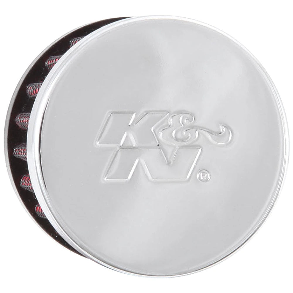 K&N Clamp On Rubber Base Crankcase Vent Filter 0.5in Flange ID 2in OD 1.5in Height - K&N Engineering KNN62-1330