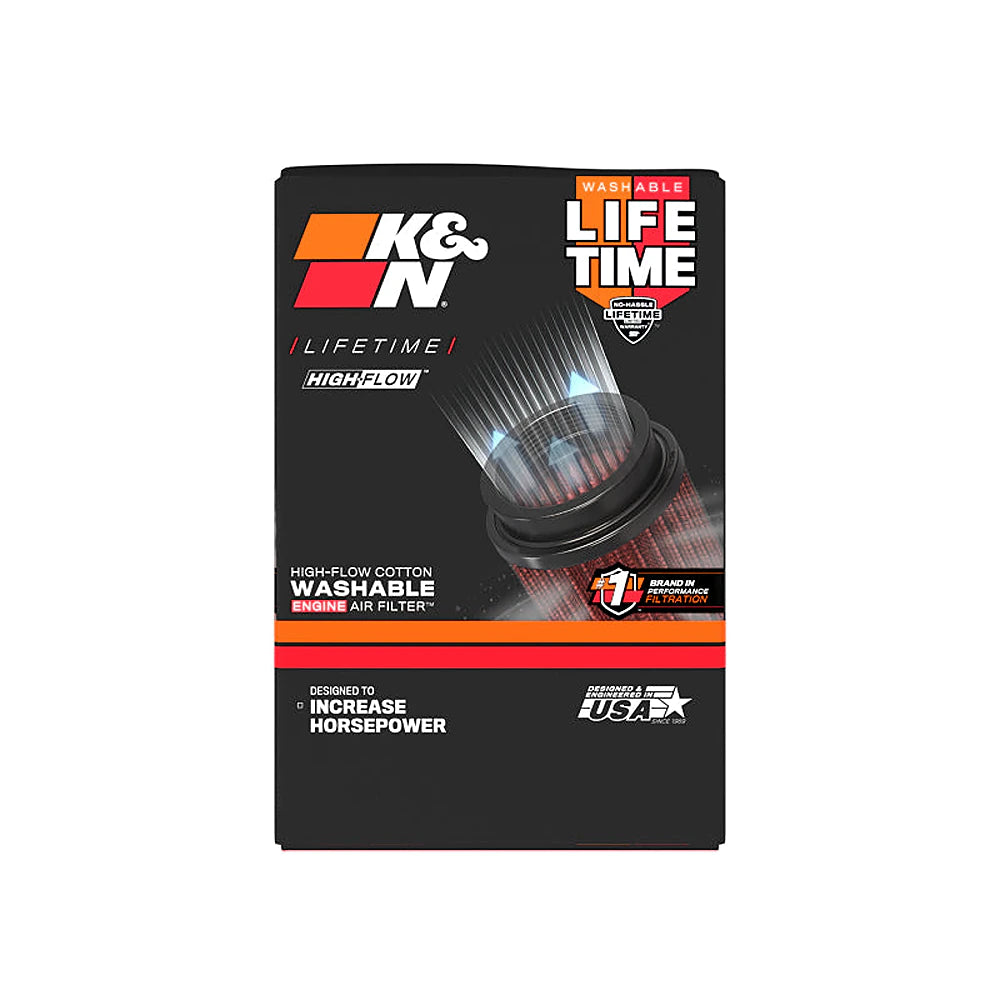 K&N Custom Filter Oval Length 6.125in I/S /7in O/S x Width 3.625in I/S/ 4.5in O/S x Height 1.75in - K&N Engineering KNNE-3321
