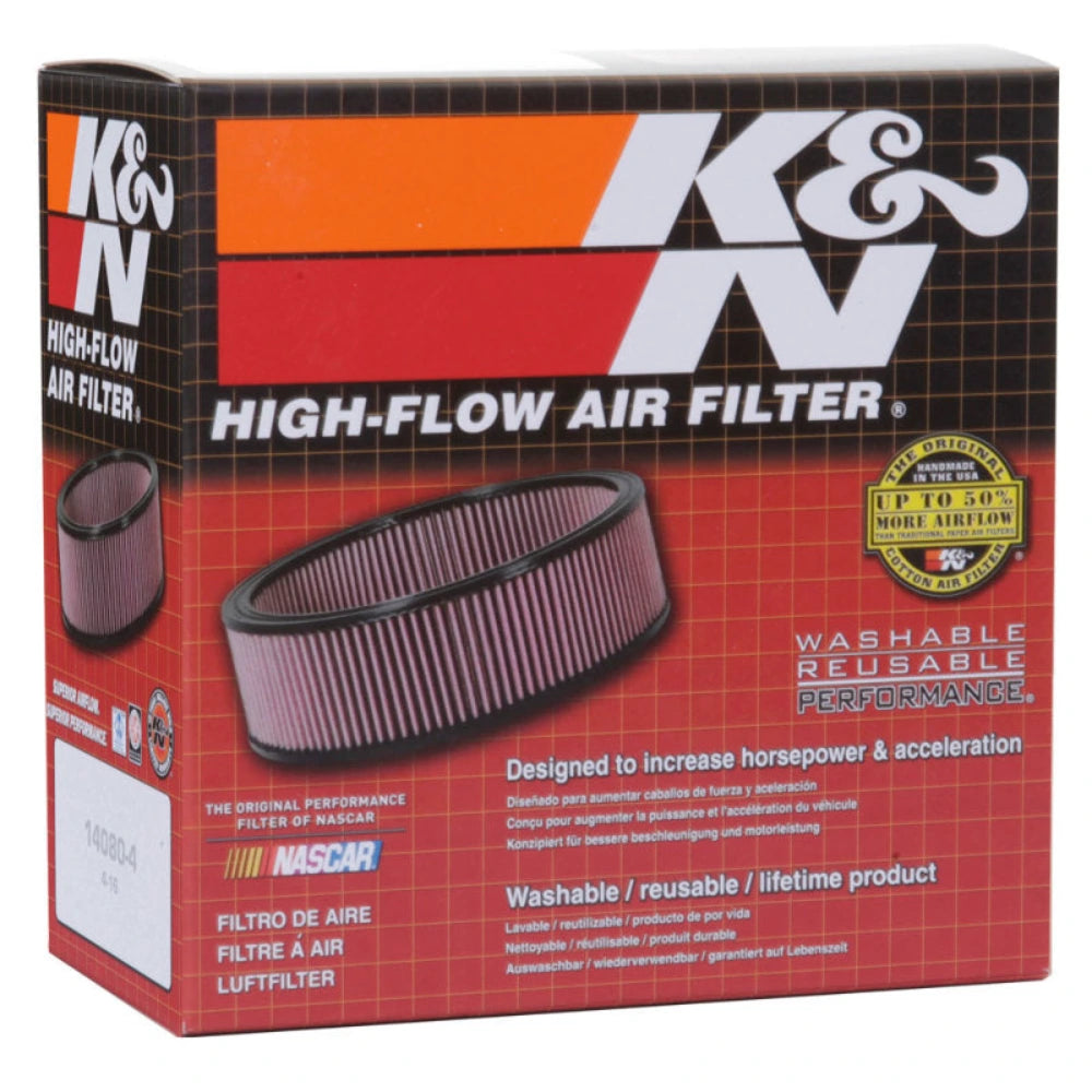 K&N 56-1400 Custom Racing Air Cleaner Assembly - 4.5-Inch ID, 5.875-Inch OD, 1.75-Inch Filter - K&N Engineering 56-1400