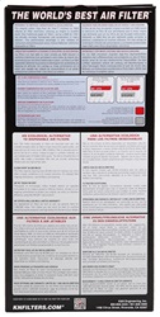 K&N 94-02 Dodge Ram PickUp 3.9?5.2/5.9L Drop In Air Filter - K&N Engineering KNN33-2084