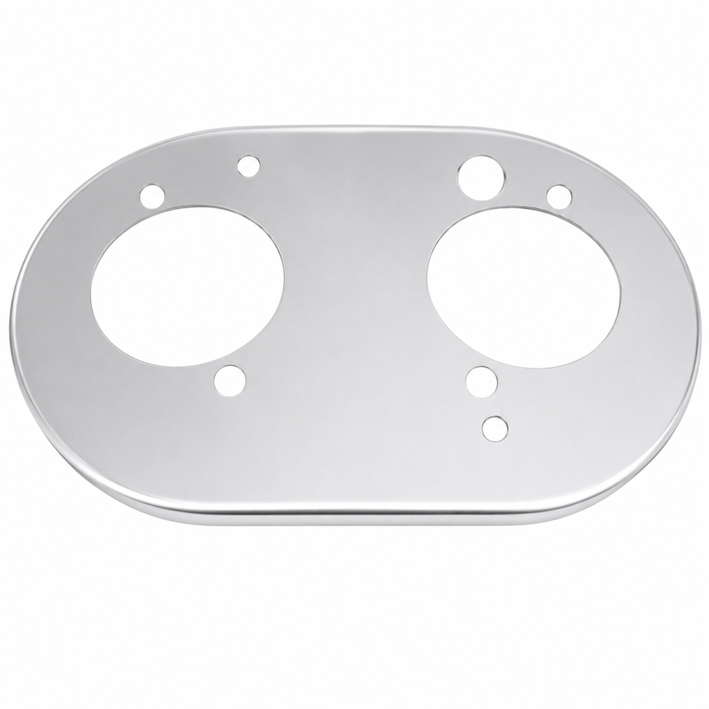 K&N Universal Custom Air Filter - Oval - Red - 51mm Neck Flange - K&N Engineering KNN56-9105