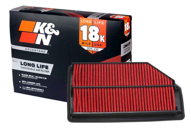 K&N Honda Odyssey V6-3.5L F/I 11-17 Air Filter - K&N Engineering KNNKNA-2461