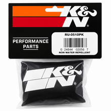 Load image into Gallery viewer, K&amp;N Round Straight - Black - 3.5in ID x 5in H - PreCharger Air Filter Wrap Blue - K&amp;N Engineering KNNRU-0510PK