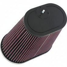 Load image into Gallery viewer, K&amp;N Universal Clamp-On Air Filter 3-1/8in Dual FLG  8-7/8in X 5-3/16 B 6-1/4in X 4IN T, 9inH W/STUD - K&amp;N Engineering KNNRU-1