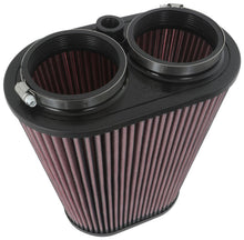 Load image into Gallery viewer, K&amp;N Universal Clamp-On Air Filter 3-1/8in Dual FLG  8-7/8in X 5-3/16 B 6-1/4in X 4IN T, 9inH W/STUD - K&amp;N Engineering KNNRU-1