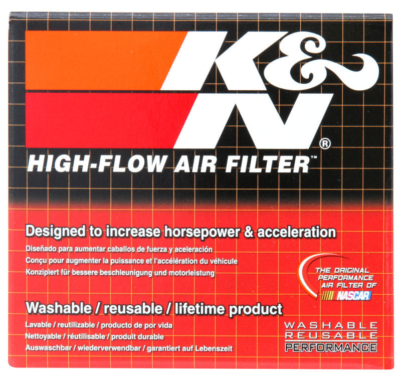 K&N Univ Clamp-On Air Filter - 1-3/4in FLG O/S 4in X 3in B 3in X 2in T 2-3/4inH OVAL - K&N Engineering KNNRU-2450