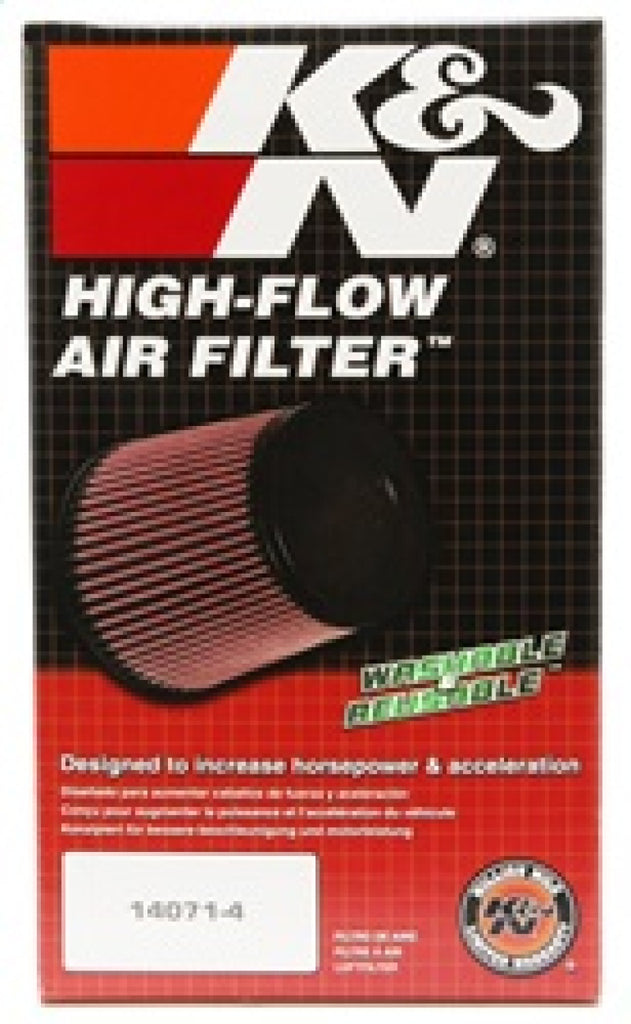 K&N Filter Universal Clamp-On Air Filter 5in Flange / 6-1/2in Base / 4-3/8in Top / 8in Height - K&N Engineering KNNRU-2805XD