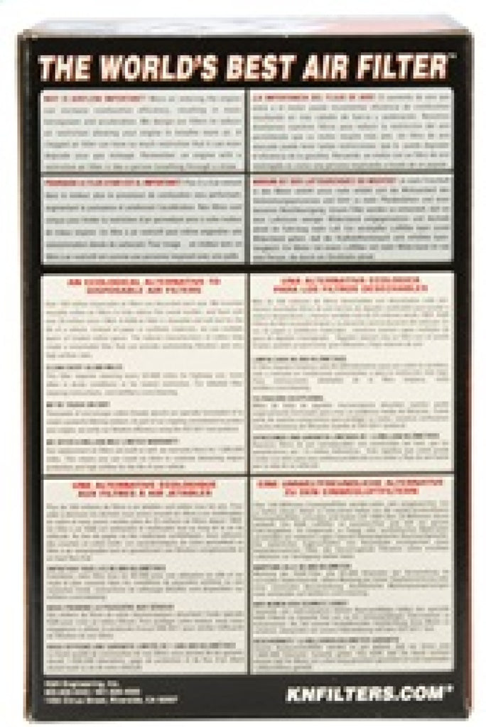 K&N Filter Universal Filter 2 3/8 inch Dual Flange 107mm C-C 3 inch Height - K&N Engineering KNNRU-2970