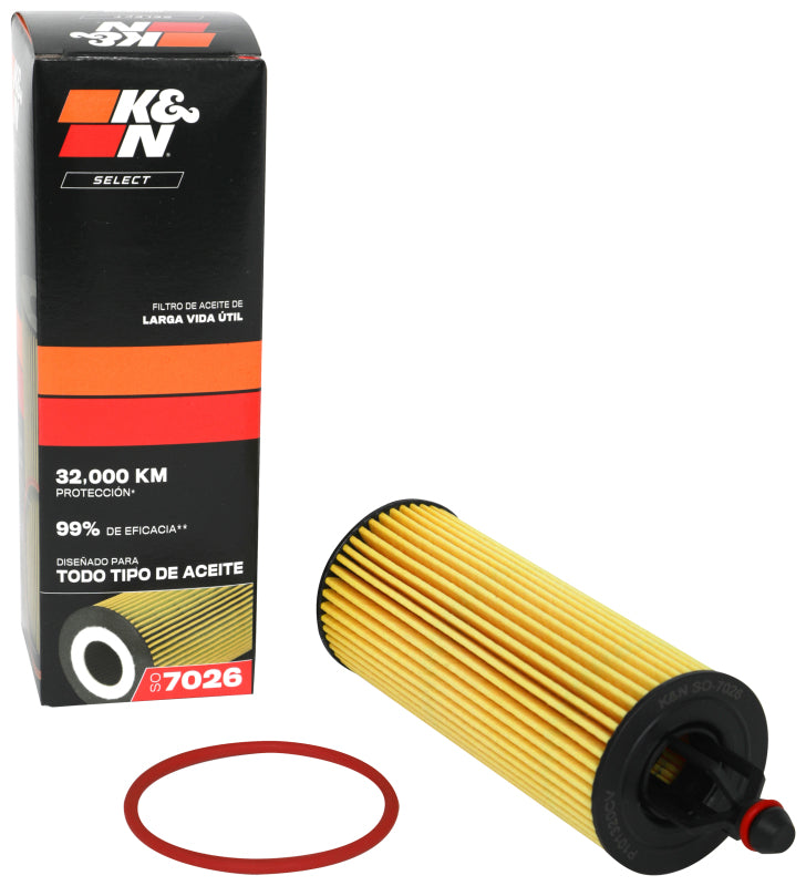 K&N 14-22 Jeep Cherokee 3.6L V6 / 14-23 Chrysler 300 3.6L V6 Oil Filter - K&N Engineering KNNSO-7026