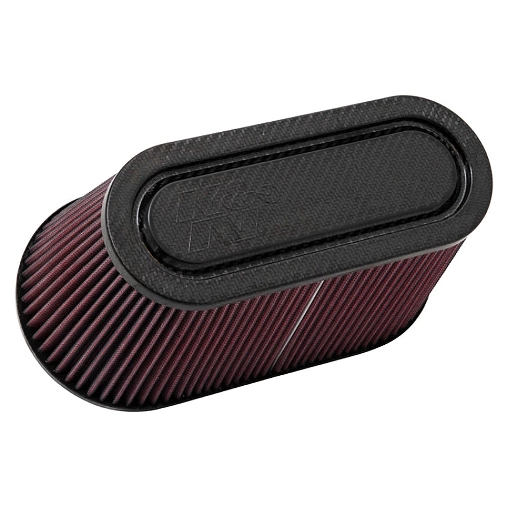 K&N Filter Univ Air Filter Carb Fib T/B 3-1/2in FLG OD / 12x6in B / 9-15/16x3-15/16in T / 6in H - K&N Engineering KNNRP-5182
