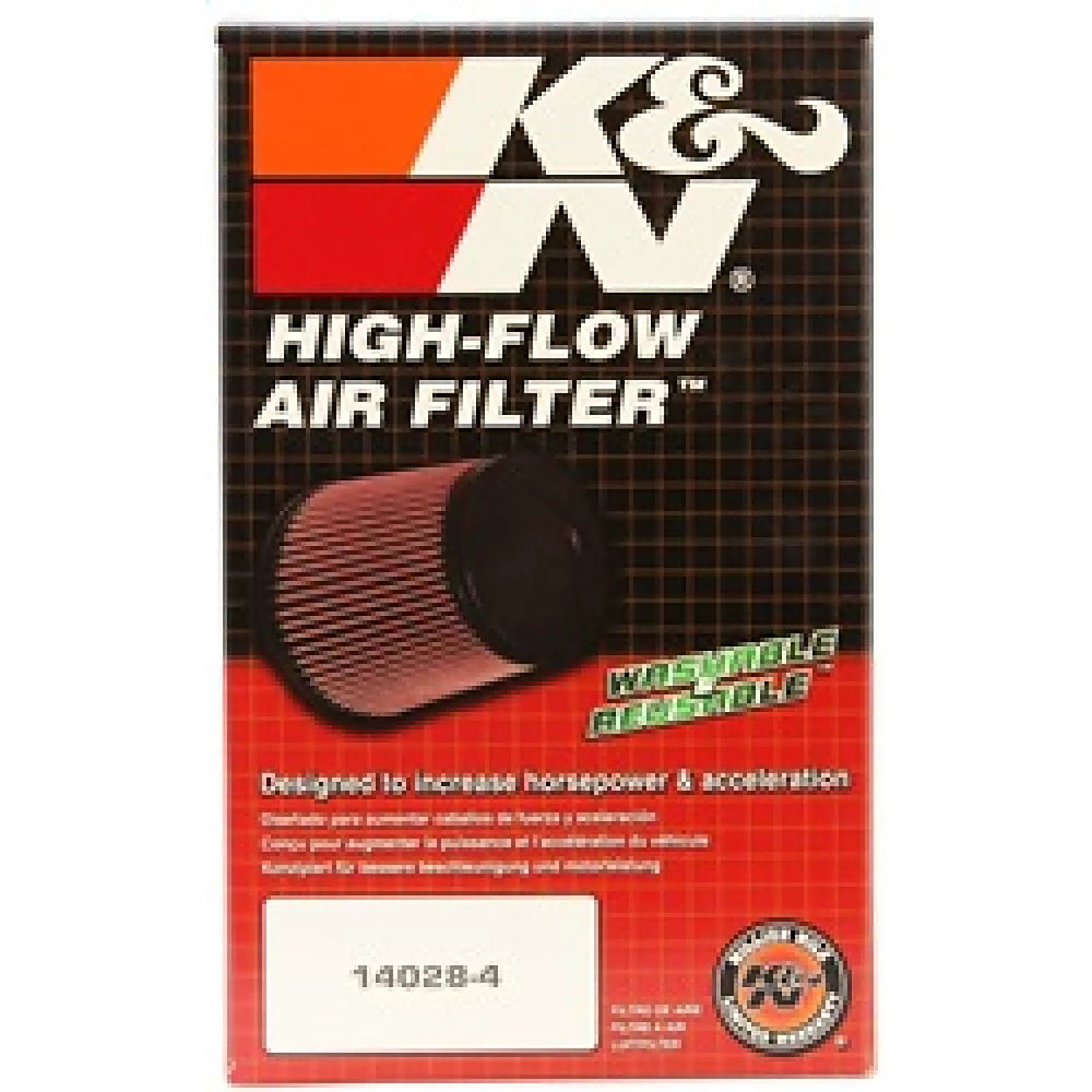 K&N Filter Universal Rubber Oval Straight 4.5in OL x 3.75in OW x 7in Height 20 Degree Angle - K&N Engineering KNNRU-1390