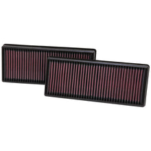 Load image into Gallery viewer, K&amp;N Replacement Air Filter 12.563in O/S Length x 5.25in O/S Width x 1.625in H (Inc 2 Filters) - K&amp;N Engineering KNN33-2474